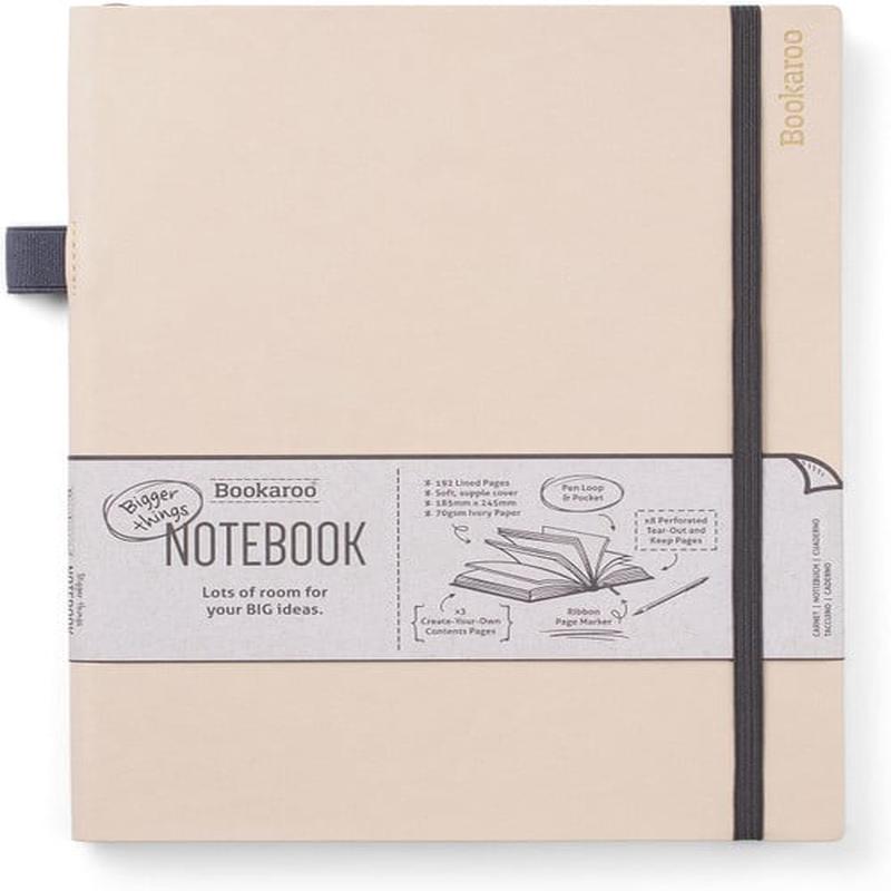 BOOKAROO NOTEBOOK A5 JOURNAL CREAM