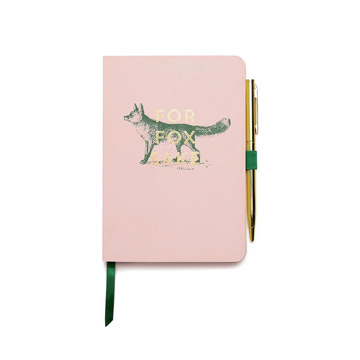 Vintage Sass Notebook with Pen - For Fox Sake
