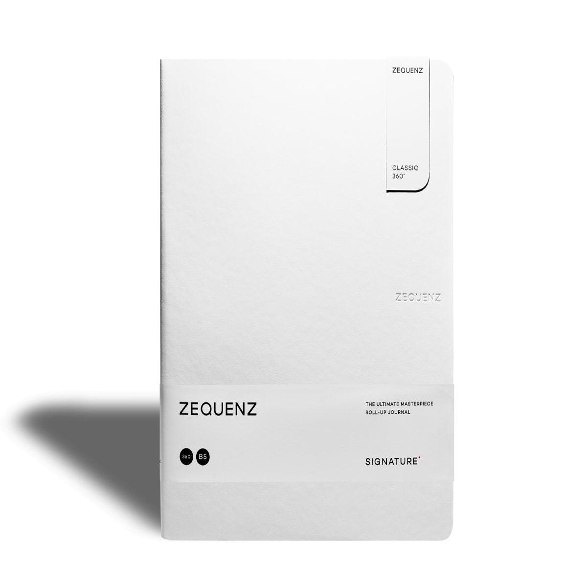 Zequenz - Unlined Notebook - Signature Lite - B5 - White