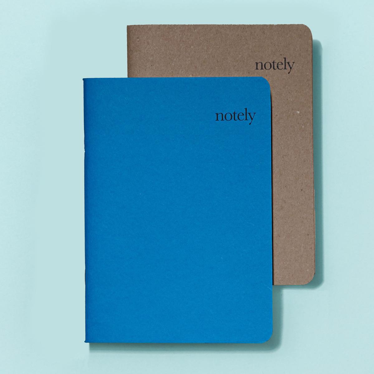 Botany & Blue  A5 Notebook (Set of 2) 64p  Lined