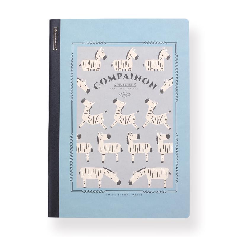 Animal Ruled Notebook - B5 - Zebra
