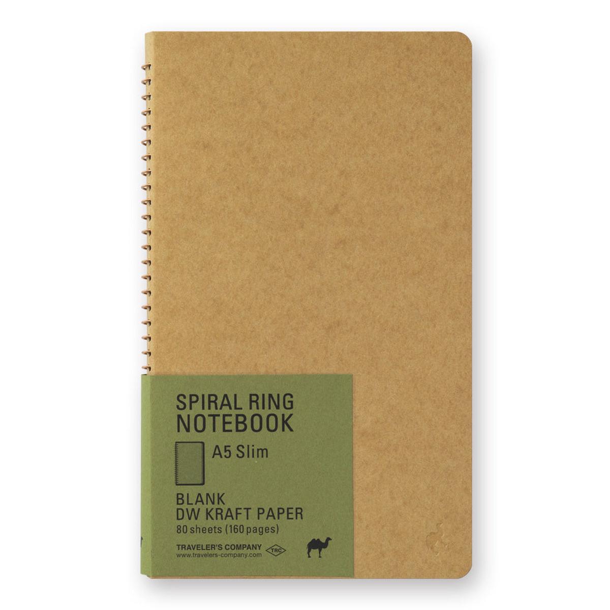 Travelers A5 Slim Notebook w DW Kraft Paper - Blank