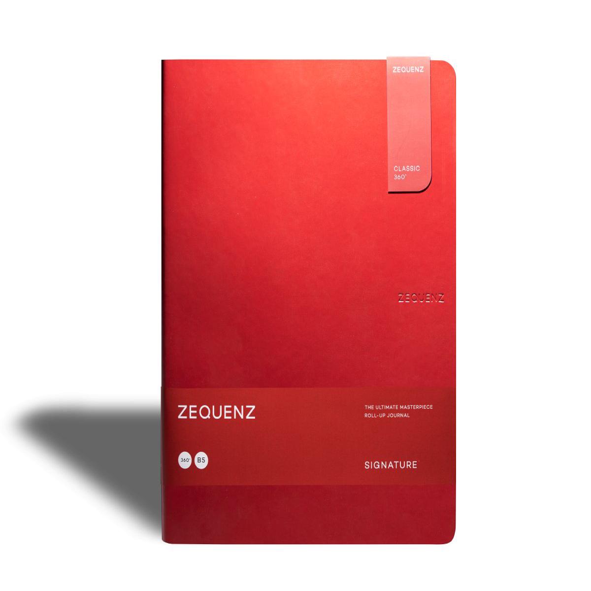Zequenz - Lined Notebook - Signature Lite - B5 - Red