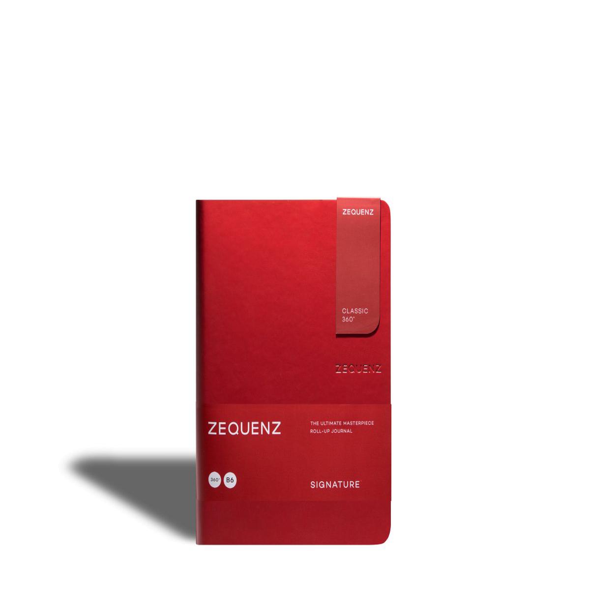 Zequenz - Lined Notebook - Signature Lite - B6 - Red