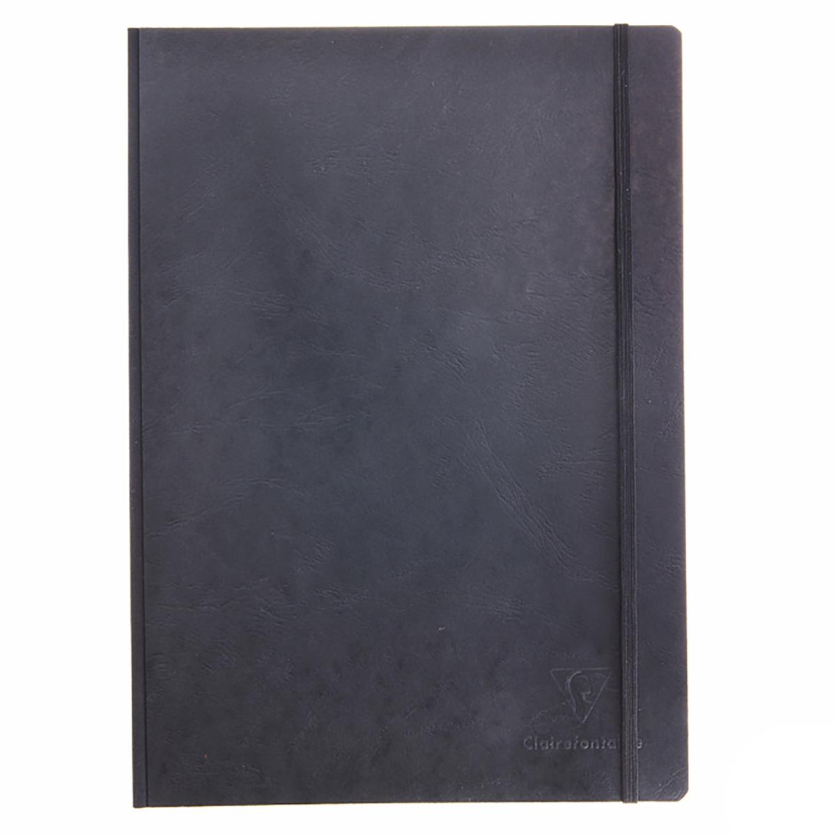 Clairefontaine Basic Clothbound A4 Notebook - Black Lined