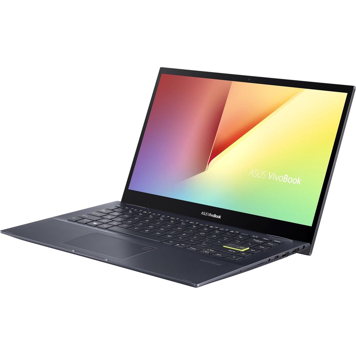 Asus VivoBook Flip 14 TM420 TM420UA-DS52T 14" Touchscreen Convertible Notebook - Full HD - 1920 x 1080 - AMD Ryzen 5 5500U Hexa-core (6 Core) 2.10 GHz - 8 GB Total RAM - 512 GB SSD - Bespoke Black