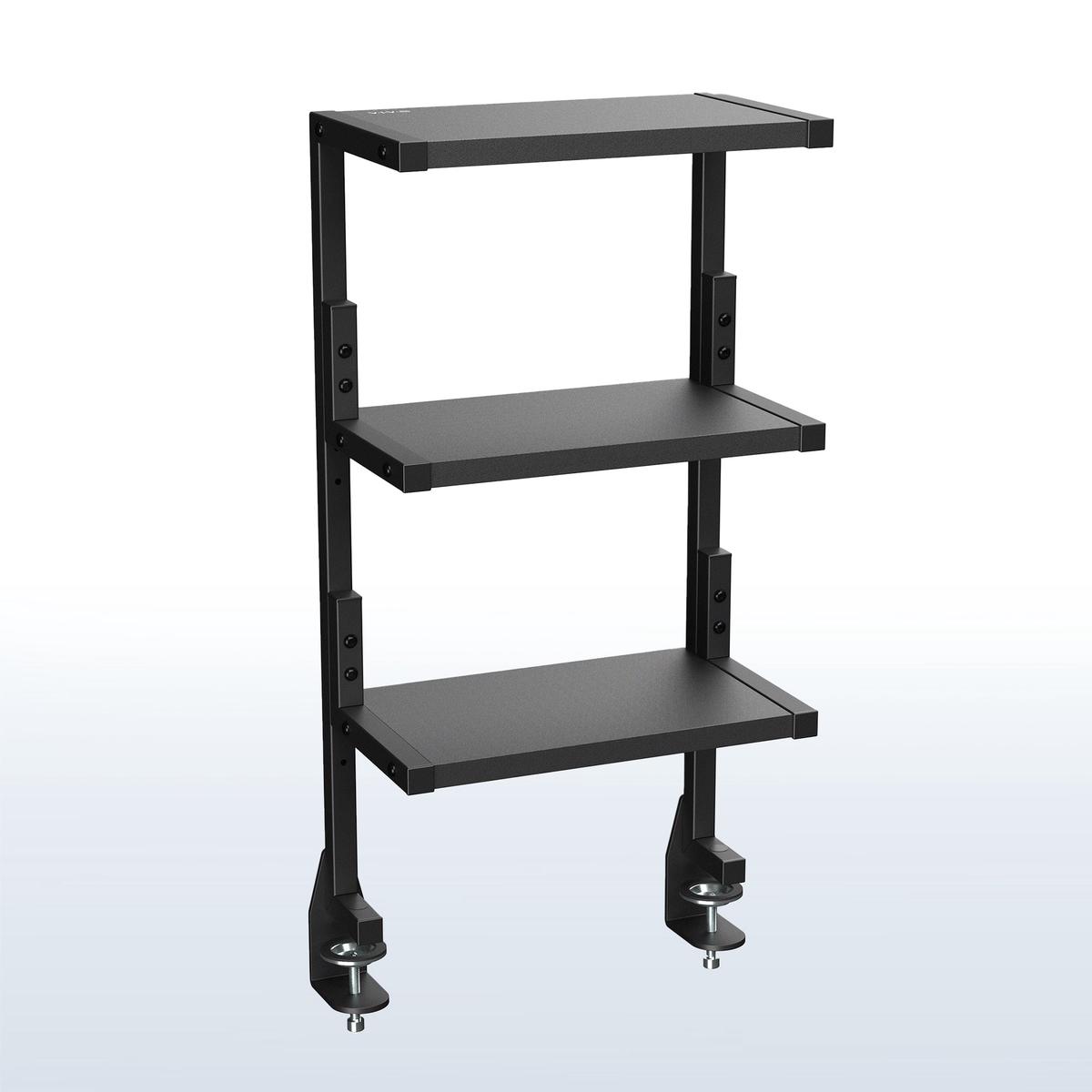 13 Clamp-on 3-Tier Shelving Unit for Desk