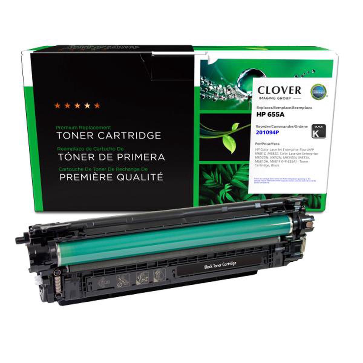 Clover Technologies Group, LLC Clover Imaging Remanufactured Black Toner Cartridge for HP CF450A (HP 655A)