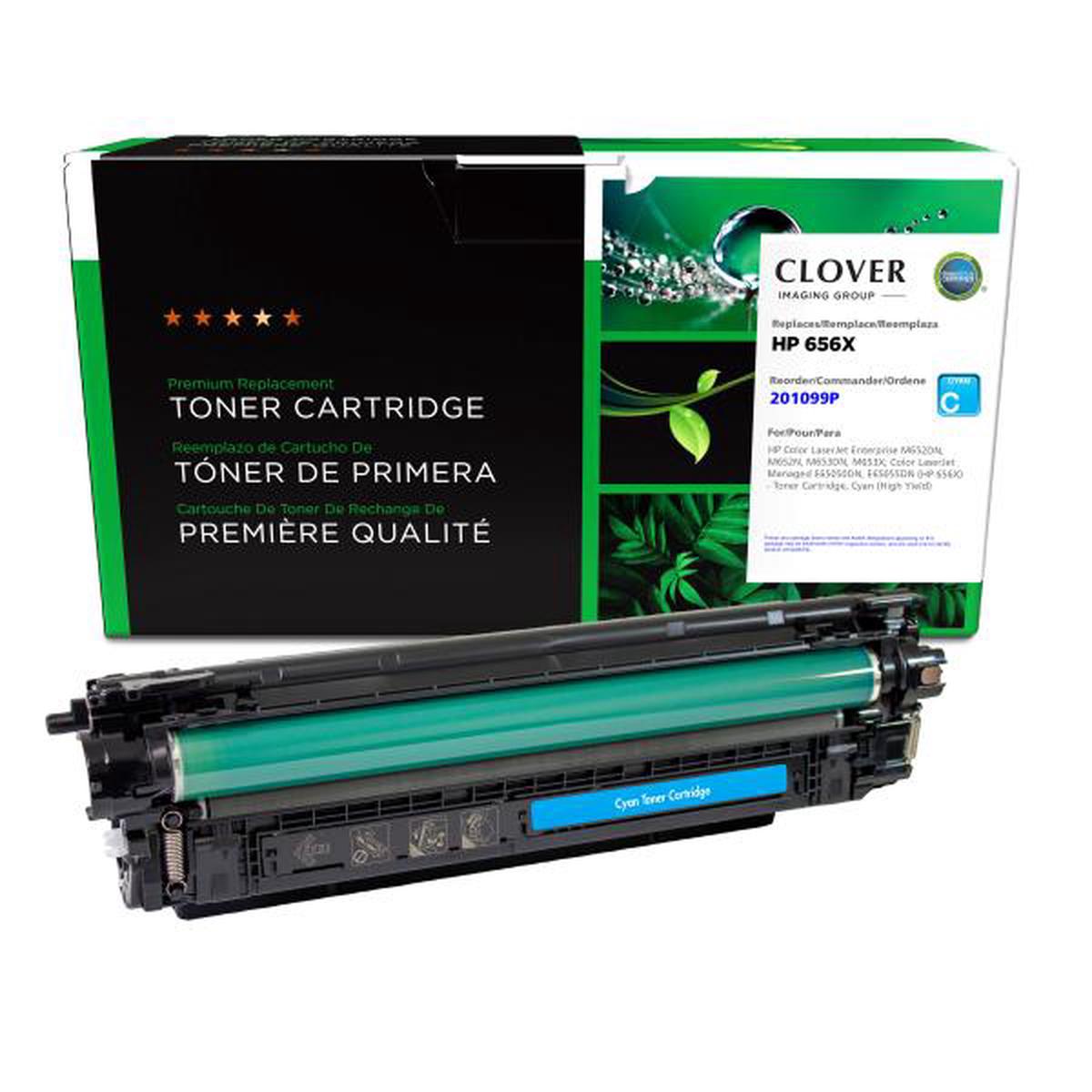 Clover Technologies Group, LLC Clover Imaging Remanufactured High Yield Cyan Toner Cartridge for HP CF461X (HP 656X)