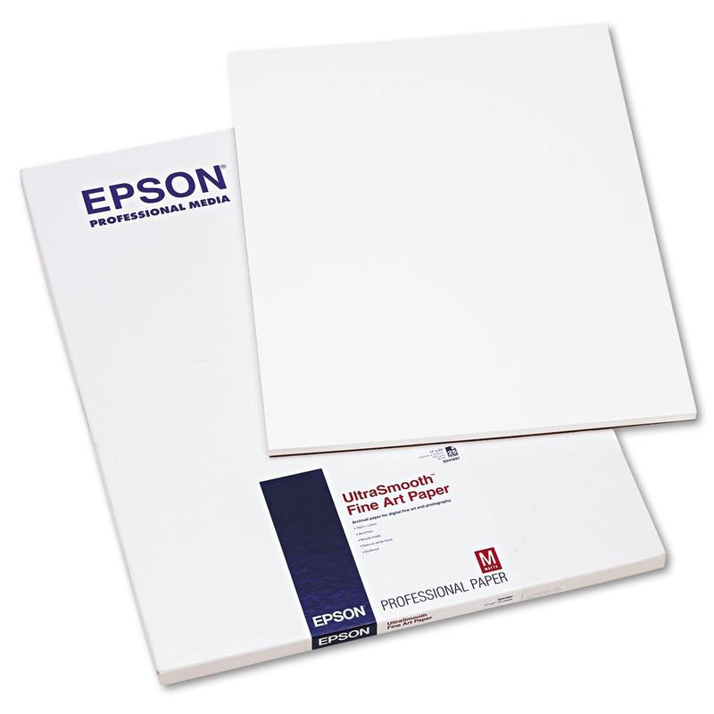 Paper for Stylus Pro 7000/9000, 17 x 22, Matte White, 25/Pack