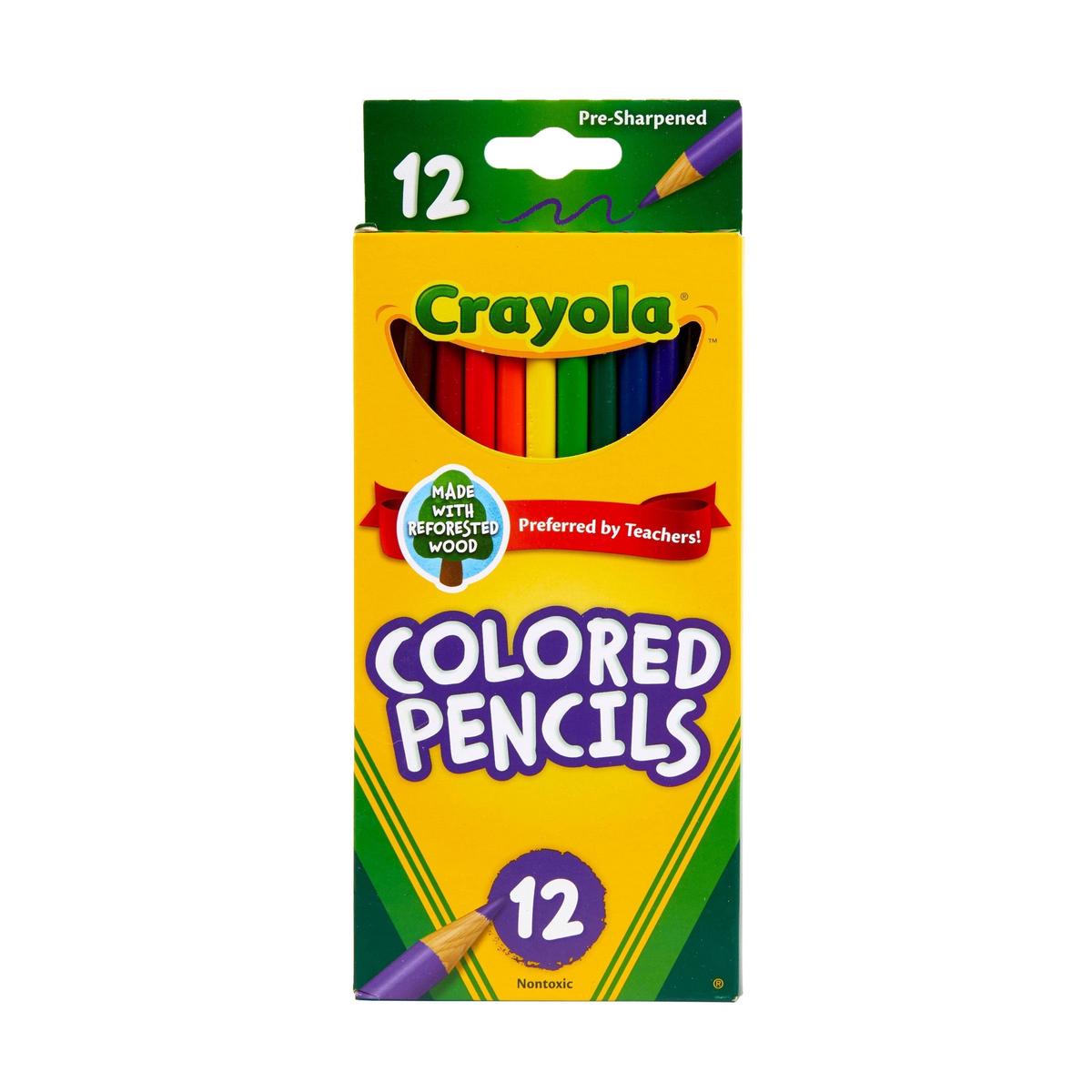WMT 2 - Crayola 12ct Kids Pre-Sharpened Colored Pencils