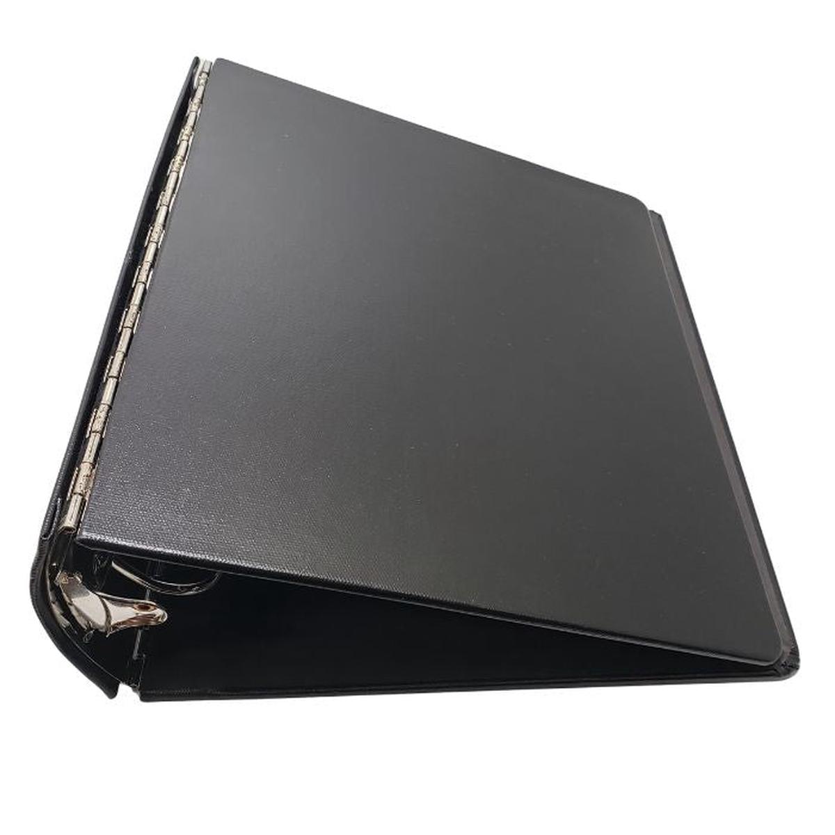 YZE-631 - BINDER 3INCH ELLIPTICAL BLACK 3 RING METAL HINGE HEAVY DUTY