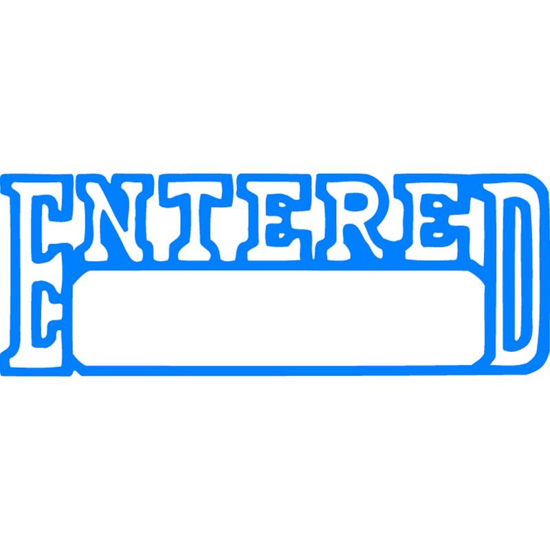 Xstamper Cx-Bn 1205 EnteredDate Blue