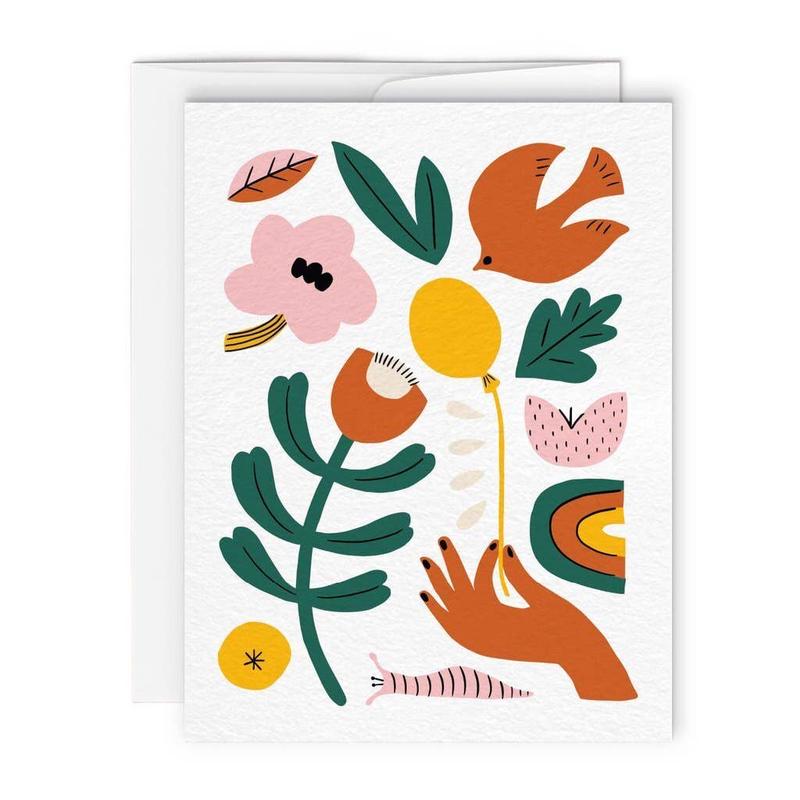YELLOW BALLOON  Greeting card
