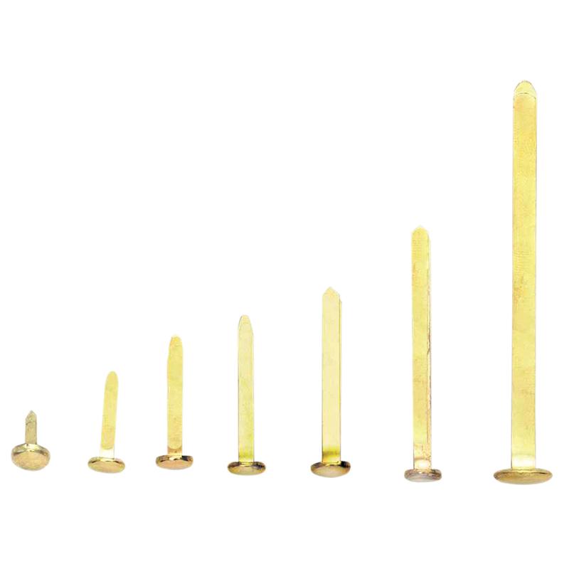 Westcott Round Head Brass Plated Fasteners - 2" Capacity - 50 Pack