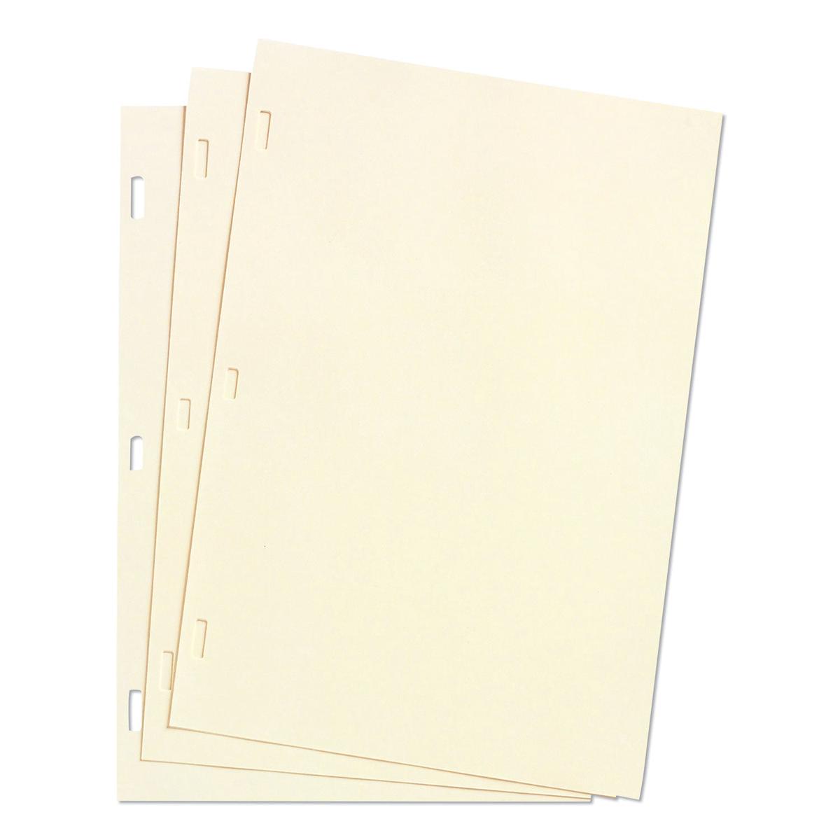 Wilson Jones Looseleaf Minute Book Ledger Sheets, 11 x 8.5, Ivory, Loose Sheet, 100/Box (90110)