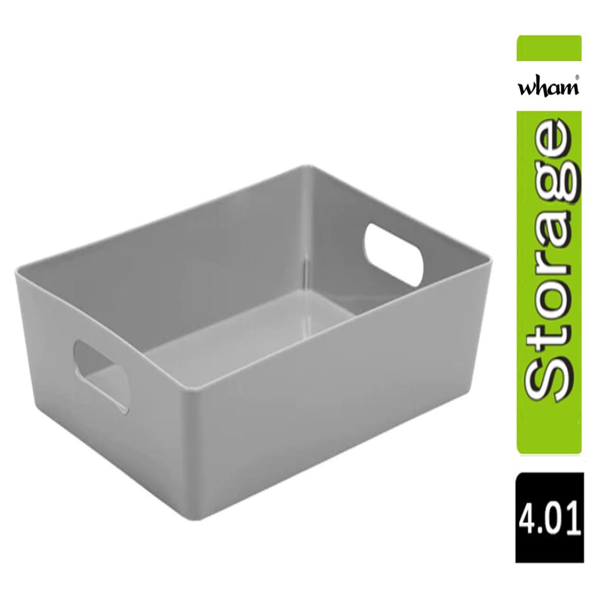 Wham Grey Rectangular Studio Basket 4.01 2 Litre - 3
