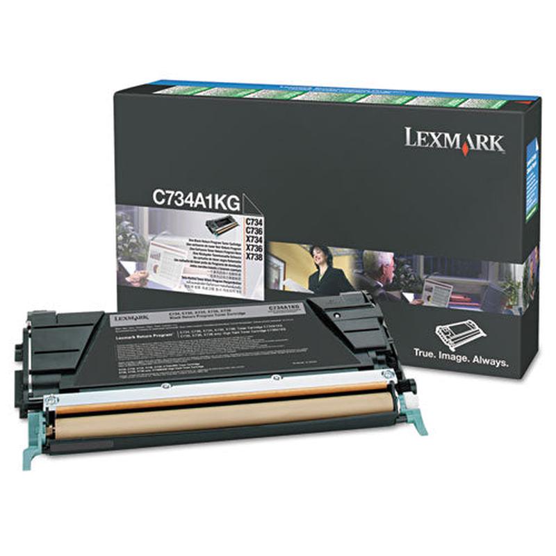 X746H1KG Return Program High-Yield Toner, 12,000 Page-Yield, Black-(LEXX746H1KG)