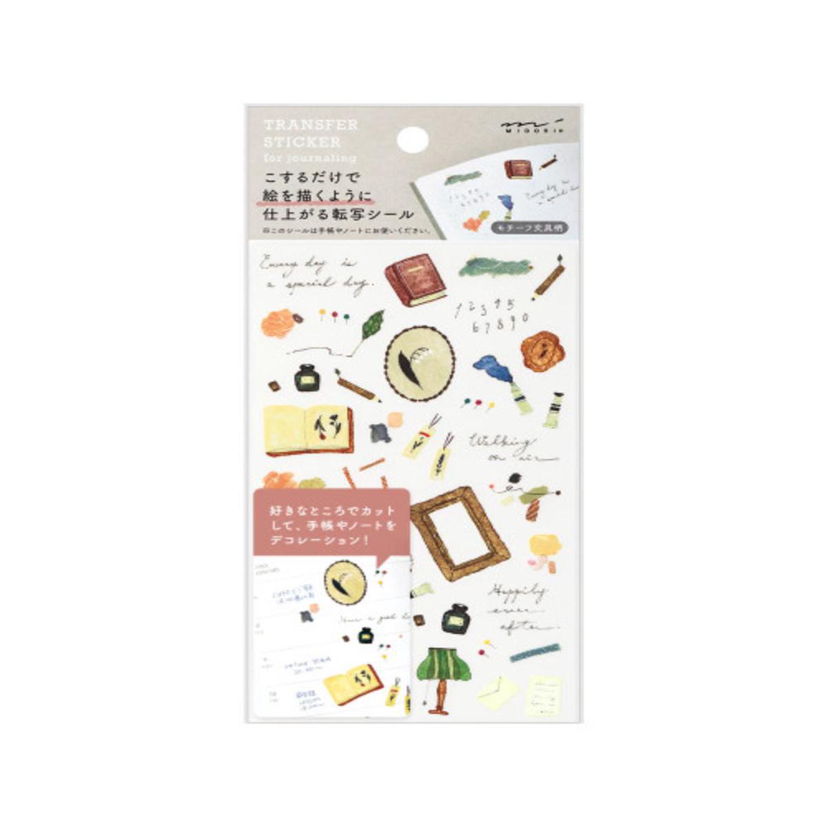 Midori Transfer Stickers 2581 - Motif Stationery