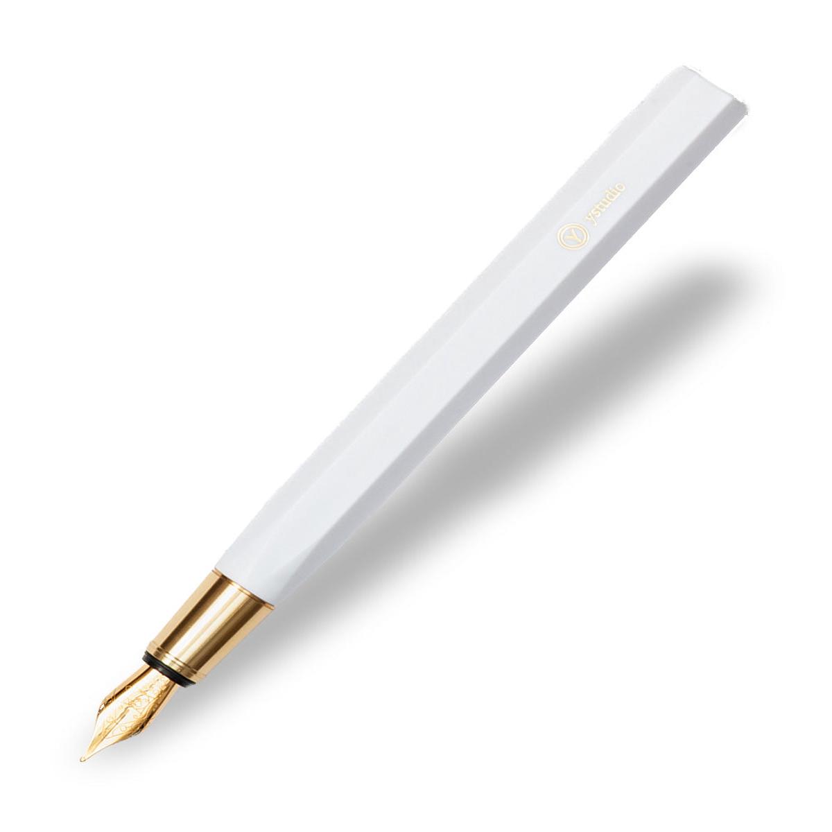 Ystudio Resin Fountain Pen - White