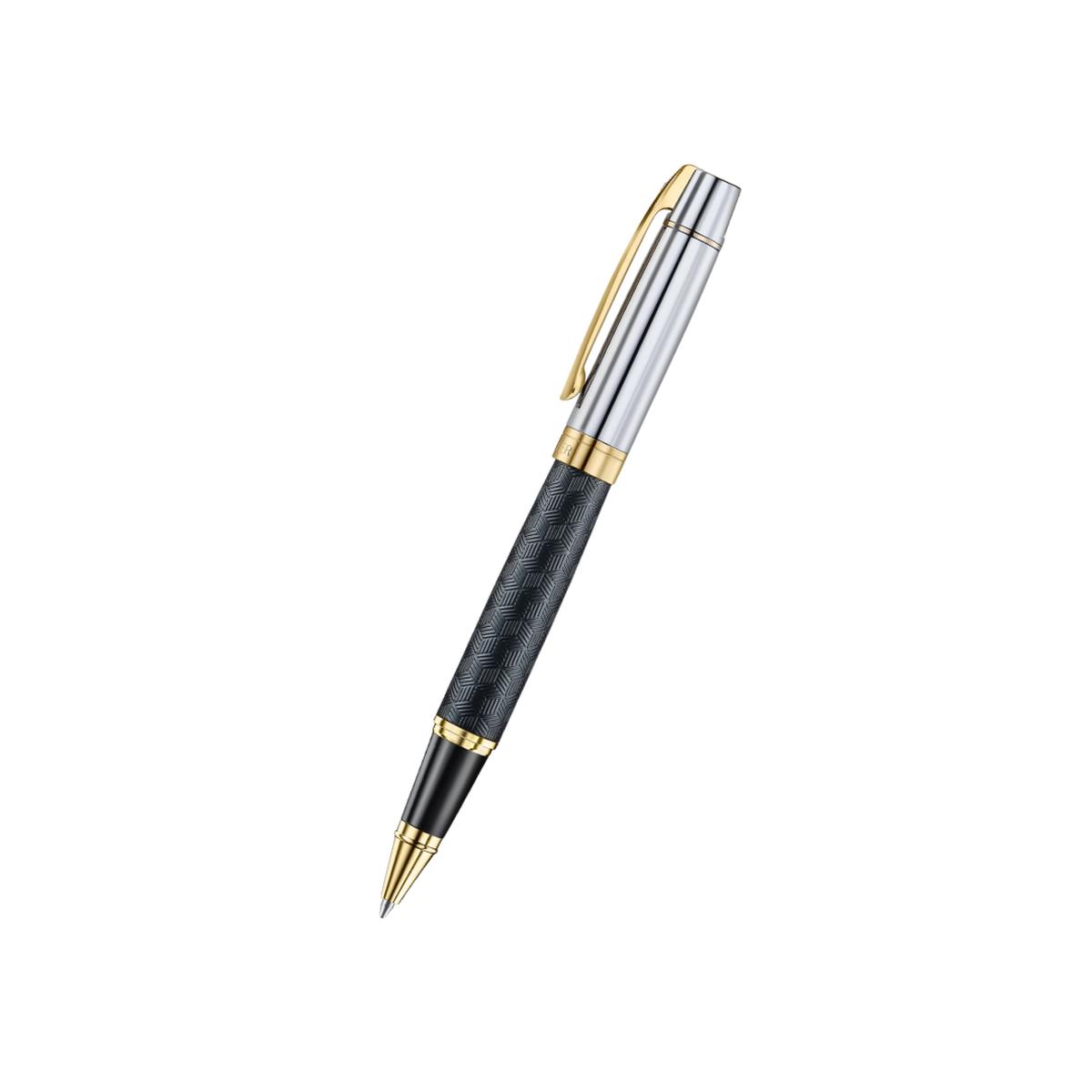 Sheaffer 300 E9347 Engraved Matt Black With Gold Trims Rollerball Pen