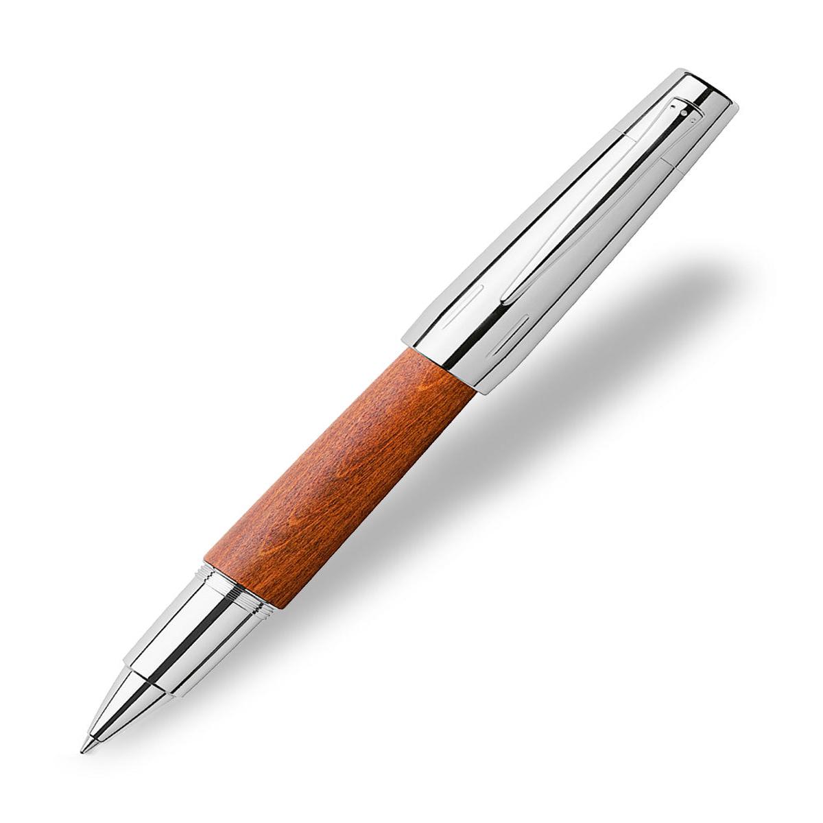 Faber-Castell e-motion Rollerball Pen - Reddish Brown Pearwood