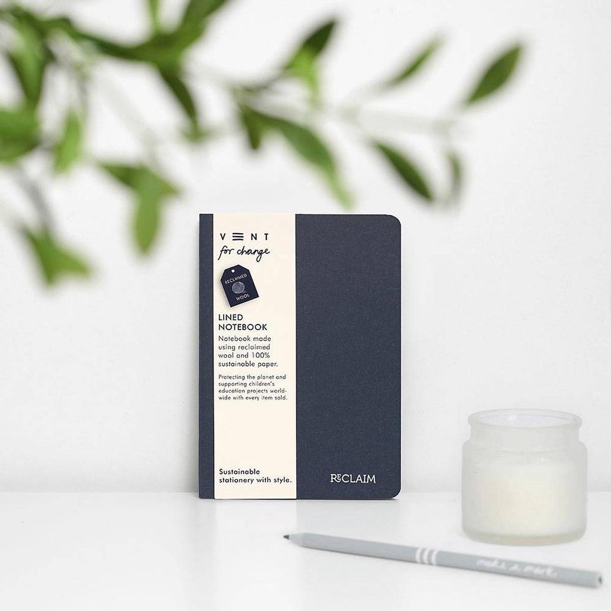 Reclaim Blue Wool Recycled Notebook