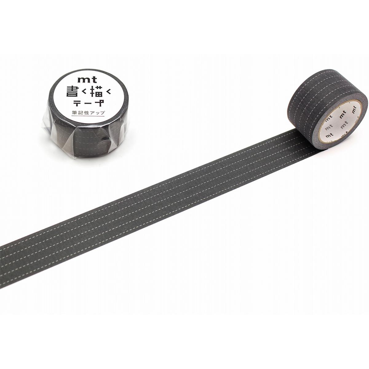 MT KakuKaku Write And Draw Washi Tape - Black Dotted Line