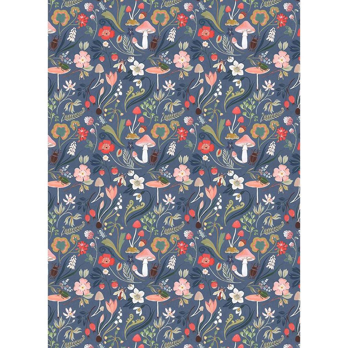 Floral Mushroom Flat Wrap