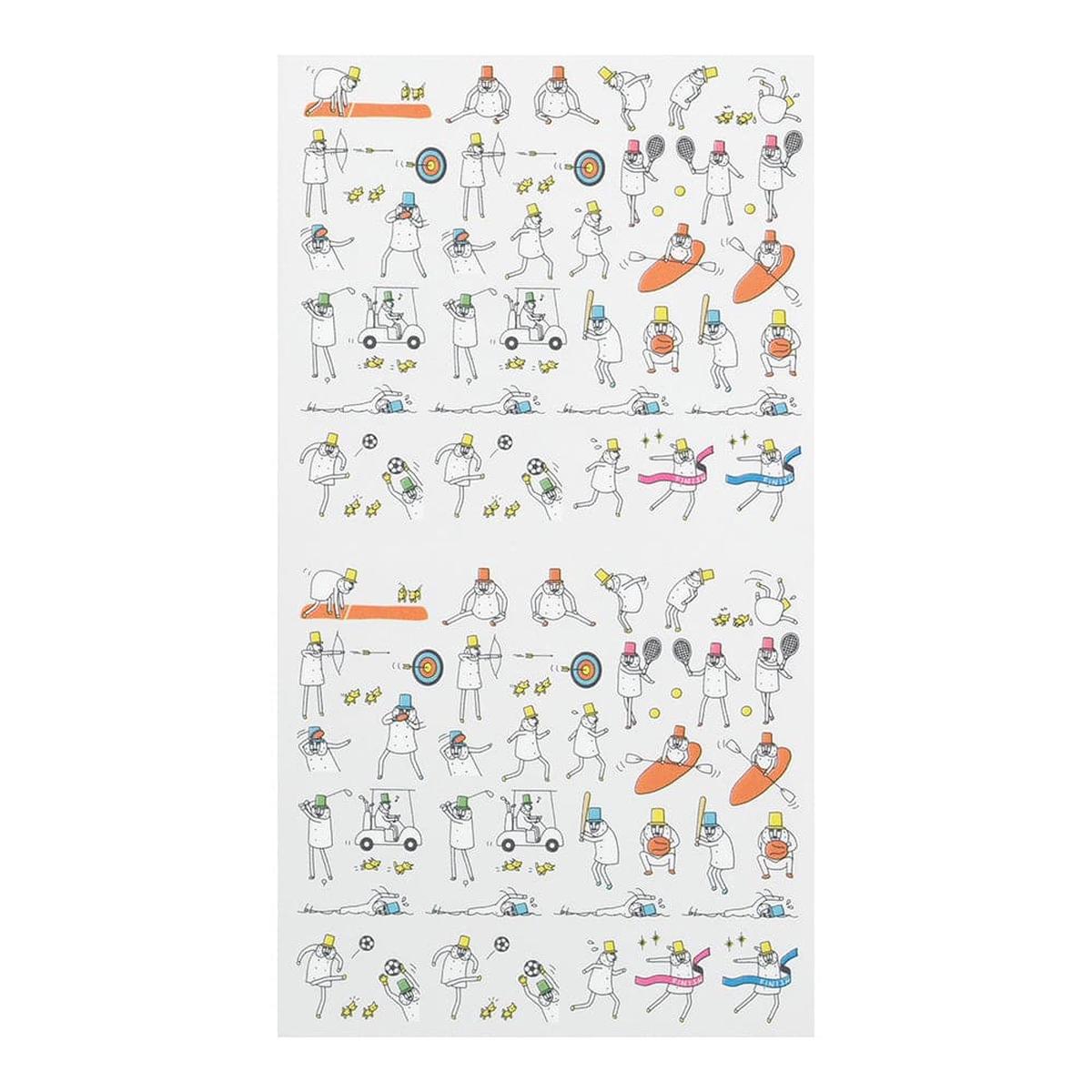 Midori Schedule Stickers --- Sports Ojisan