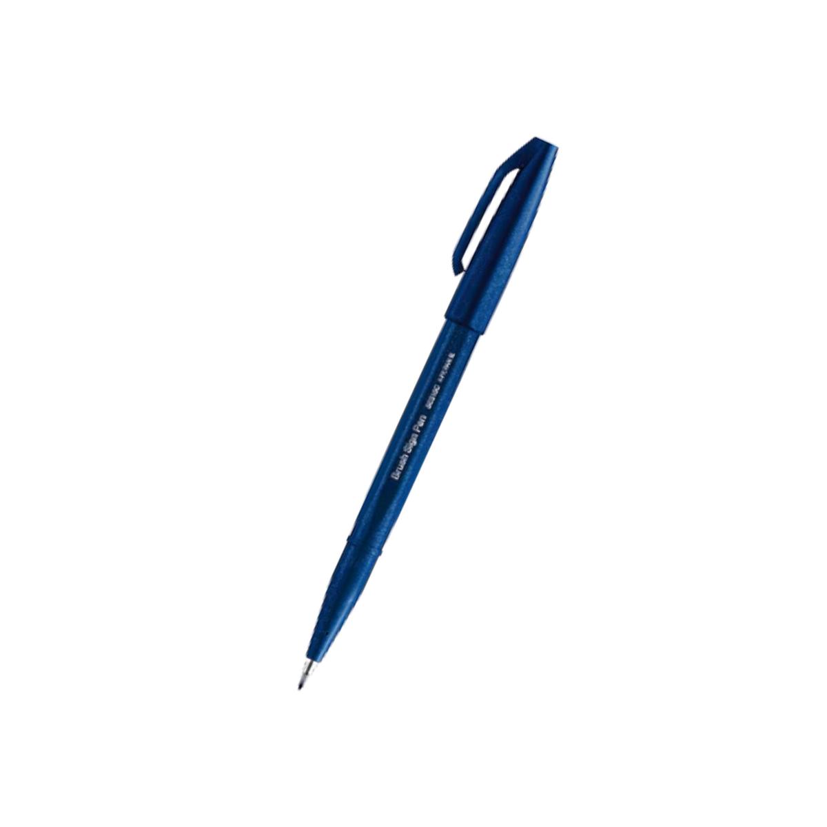 Pentel Touch Brush Sign Pen Blue Black