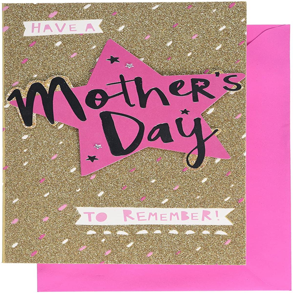 "Really Fabulous" Gold Glitter Finished Mother's Day Card