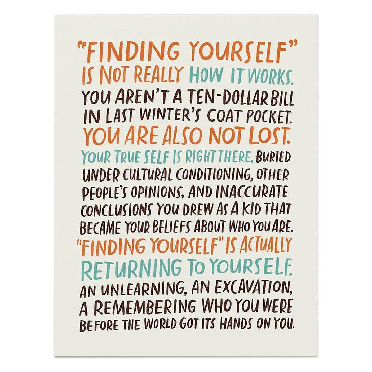 Finding Yourself Greeting Card
