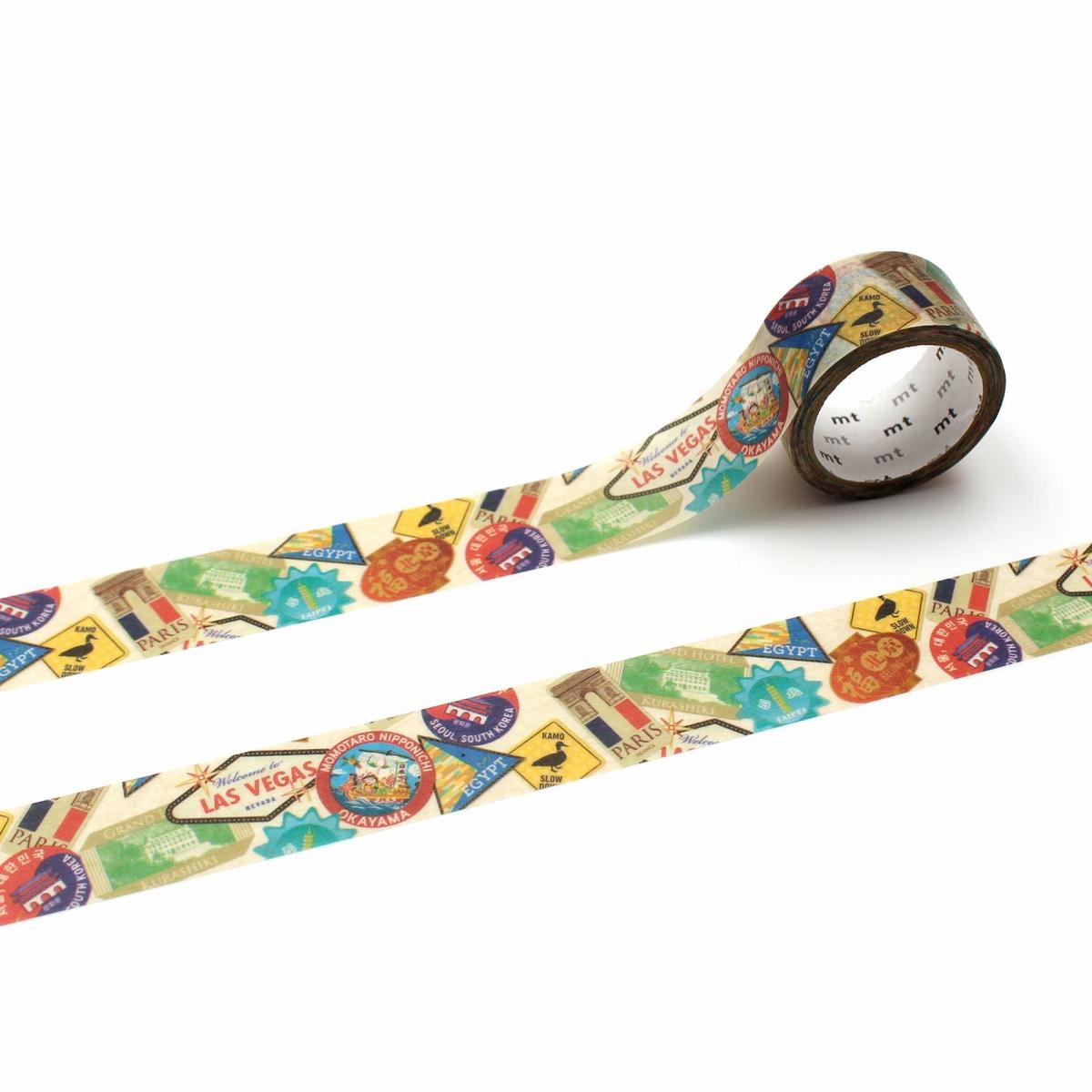 MT Upcyle Washi Tape - Mt Upcycle Travel Sticker Collage