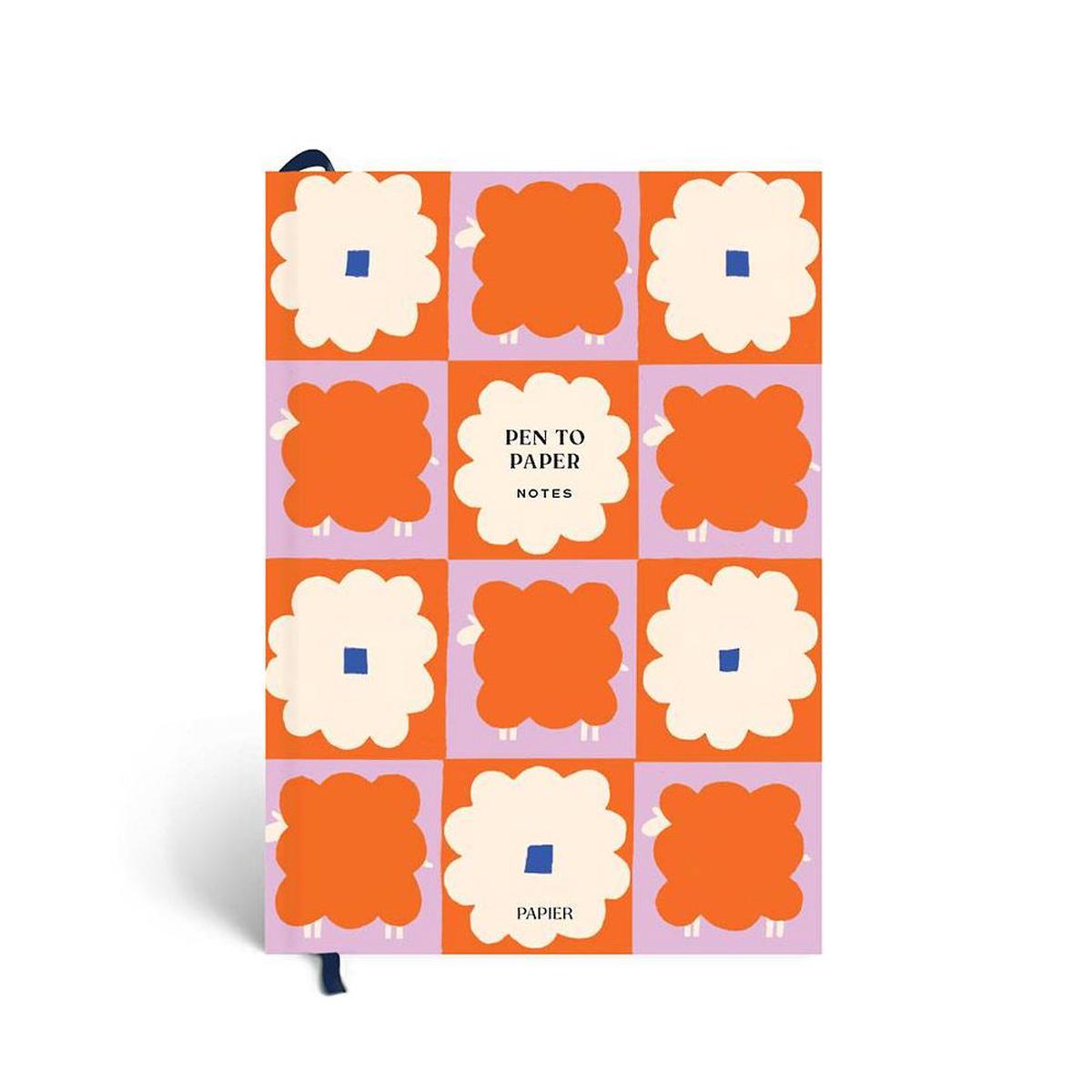 Dancing Daisy Hardcover Lined Notebook