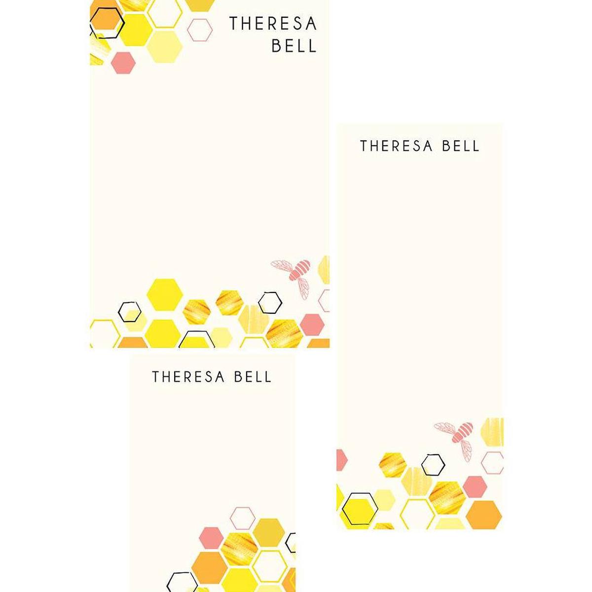 Honeycomb Mixed Personalized Notepads