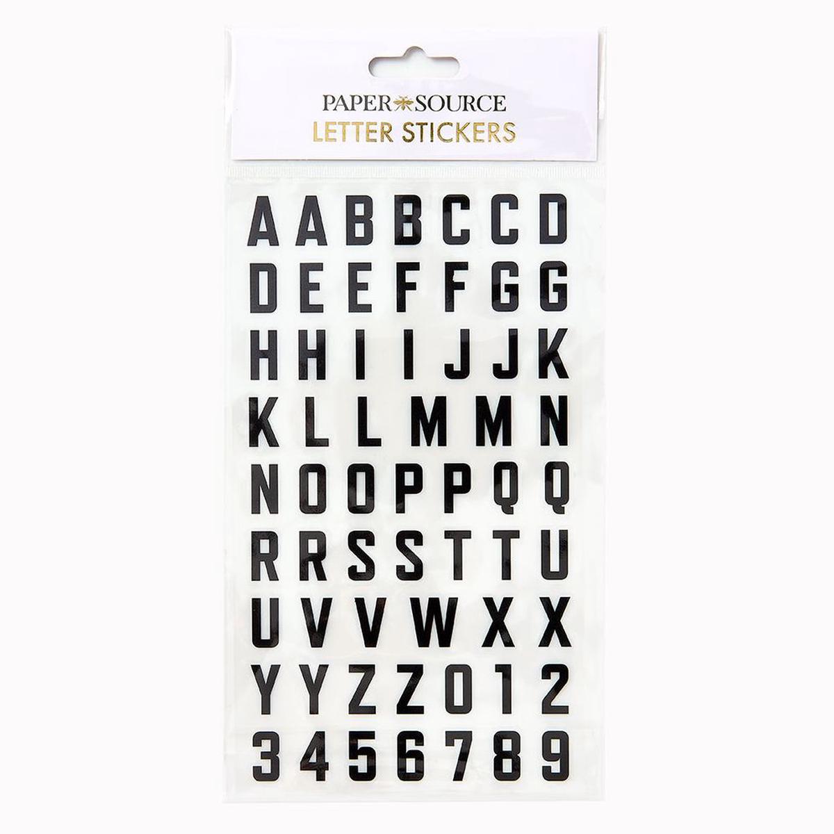 Letter Sticker Sheet