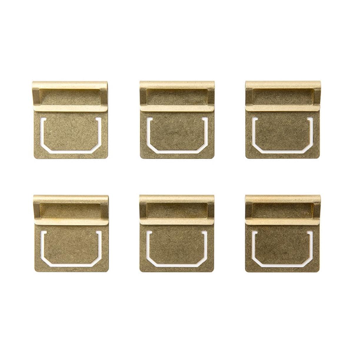 TRAVELER'S Company Brass Index Clips Set of 6
