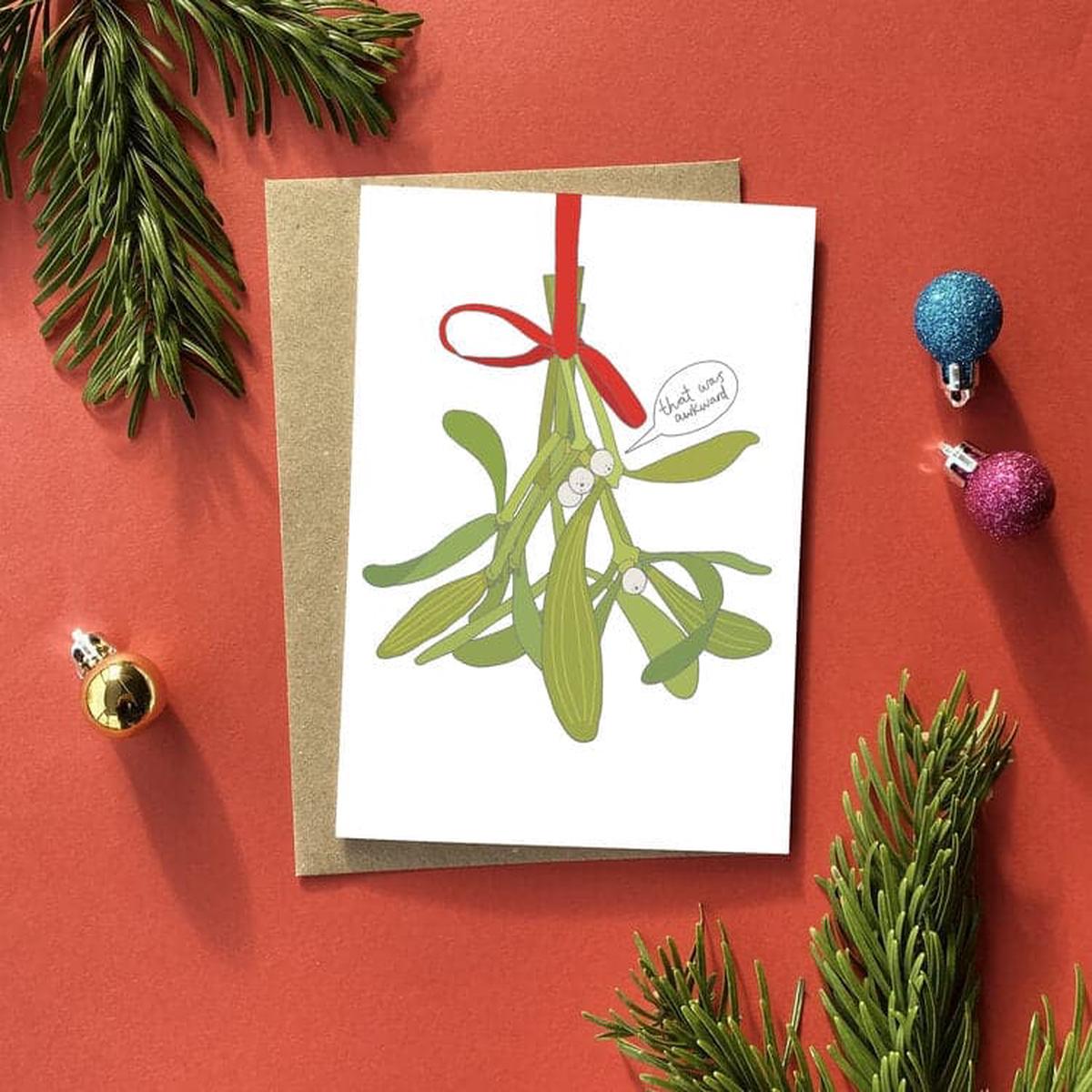 You've got pen on your face 'That was awkward' Greeting Card