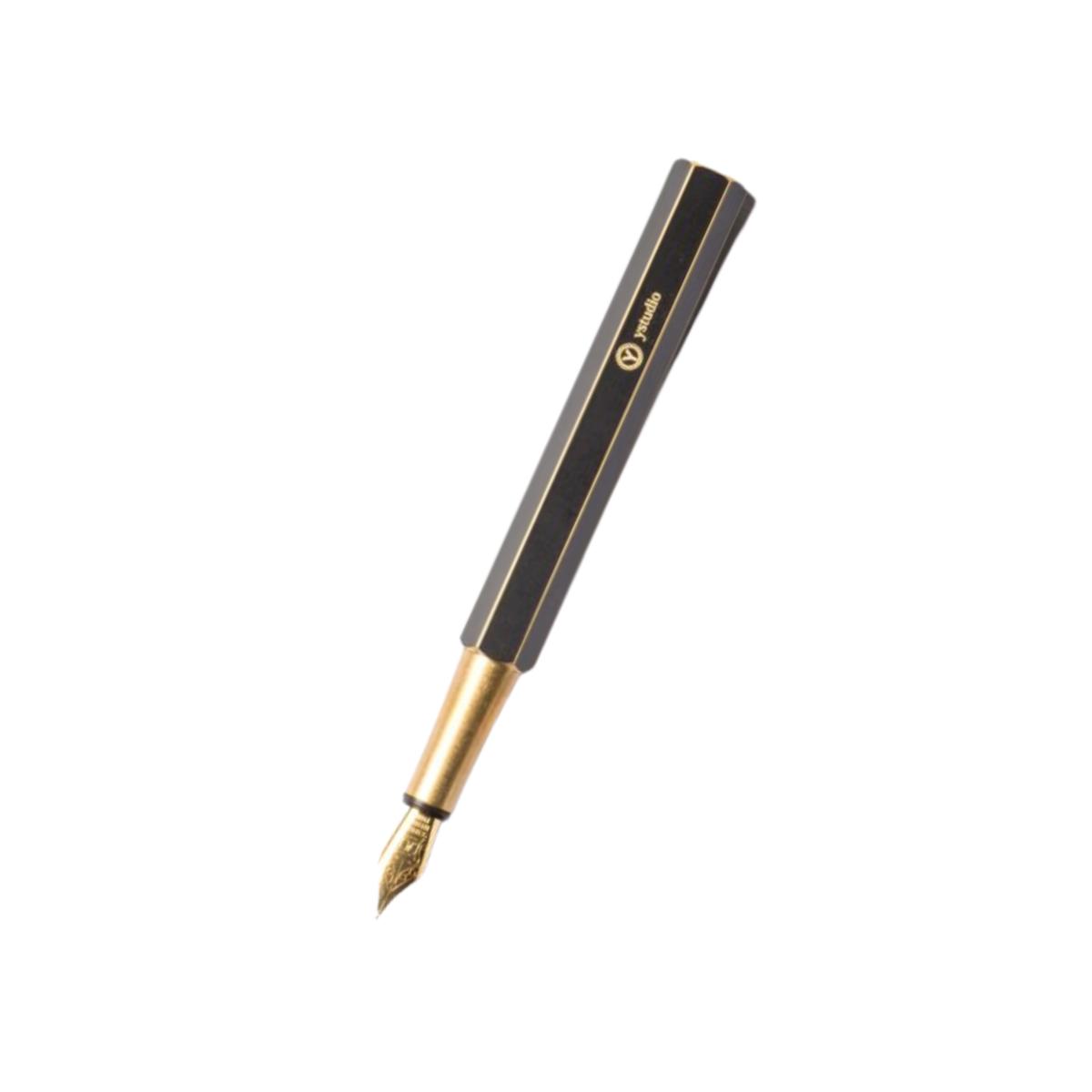 Ystudio Classic Revolve Portable Fountain Pen - Brassing