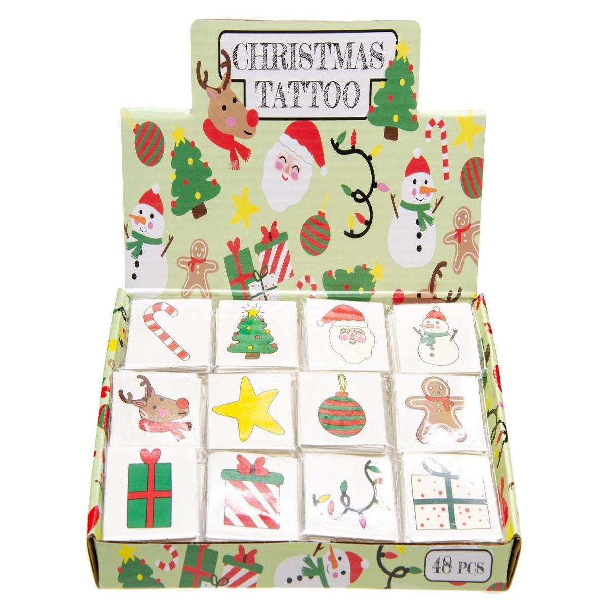 12 Pieces Christmas Tattoos