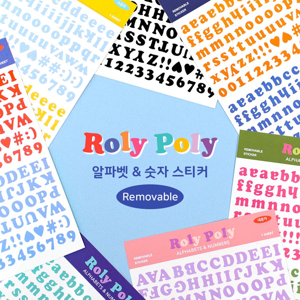Paperian Roly Poly Alphabets & Numbers Sticker