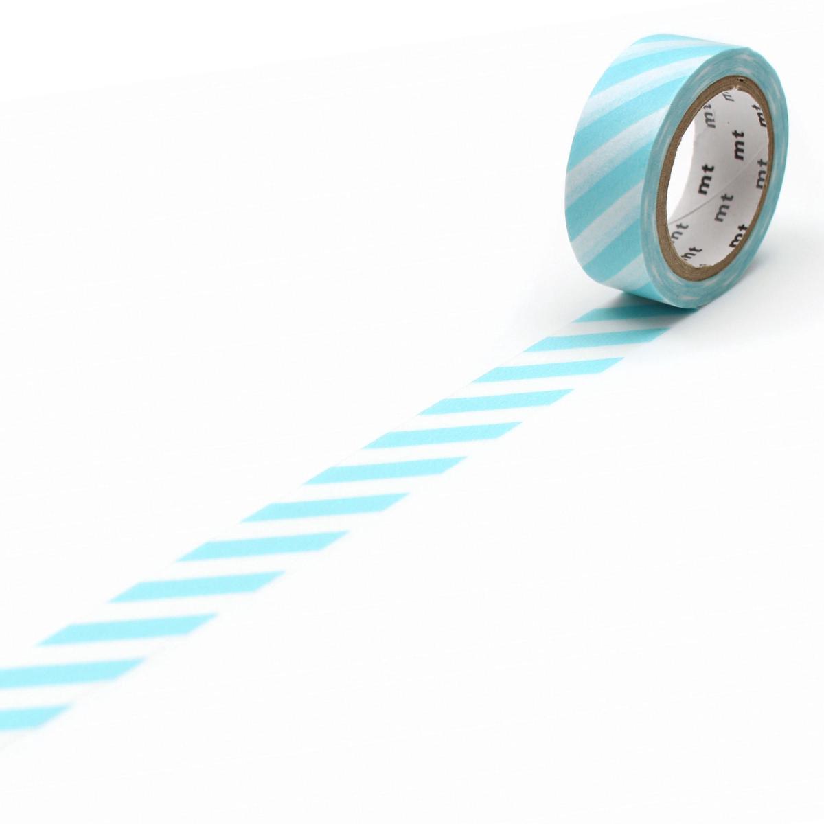 MT Deco Washi Tape Stripe Mint Blue