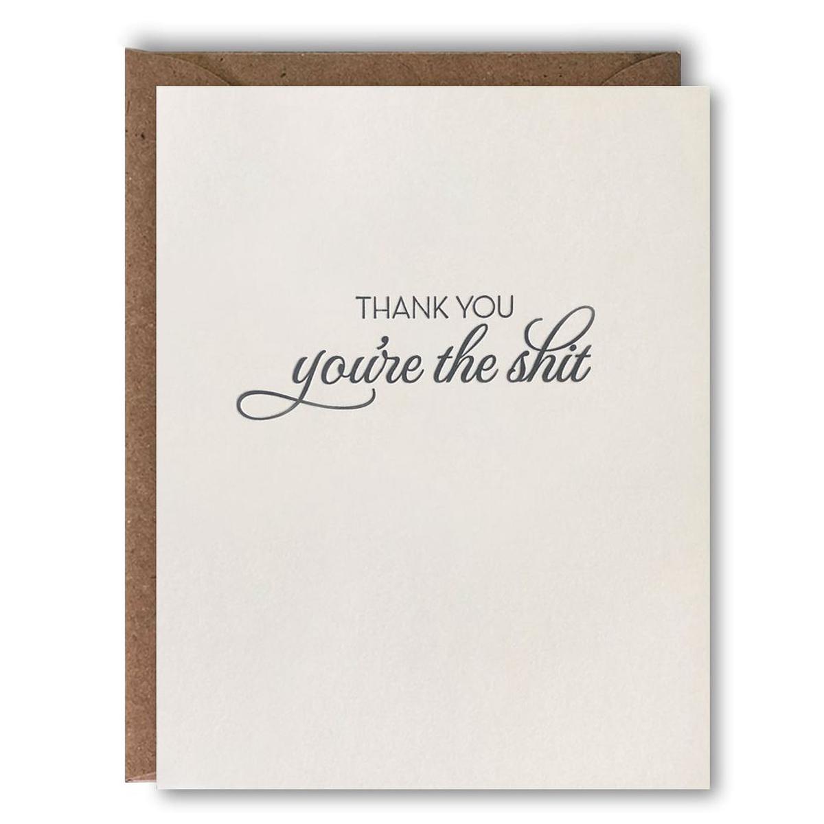 You're The Sh*t Thank You Card