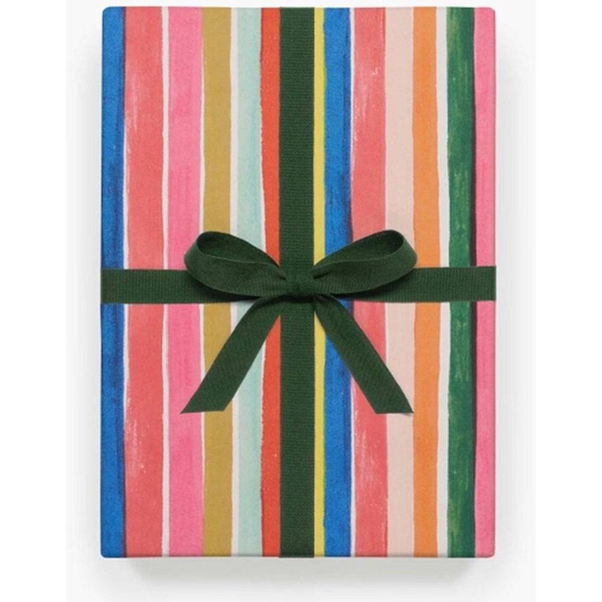 Feliz Party Stripe Flat Wrap