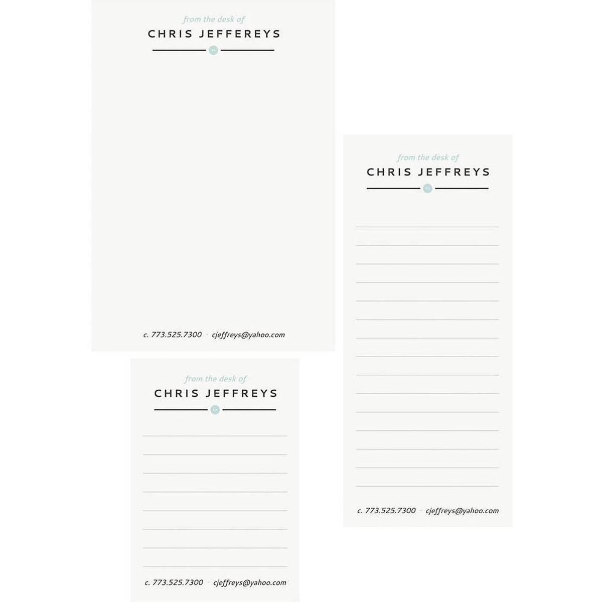 Button Pool Mixed Personalized Notepads