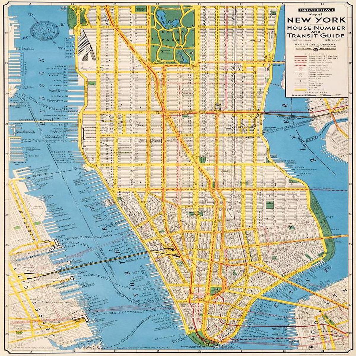 New York Transit Guide Flat Wrap