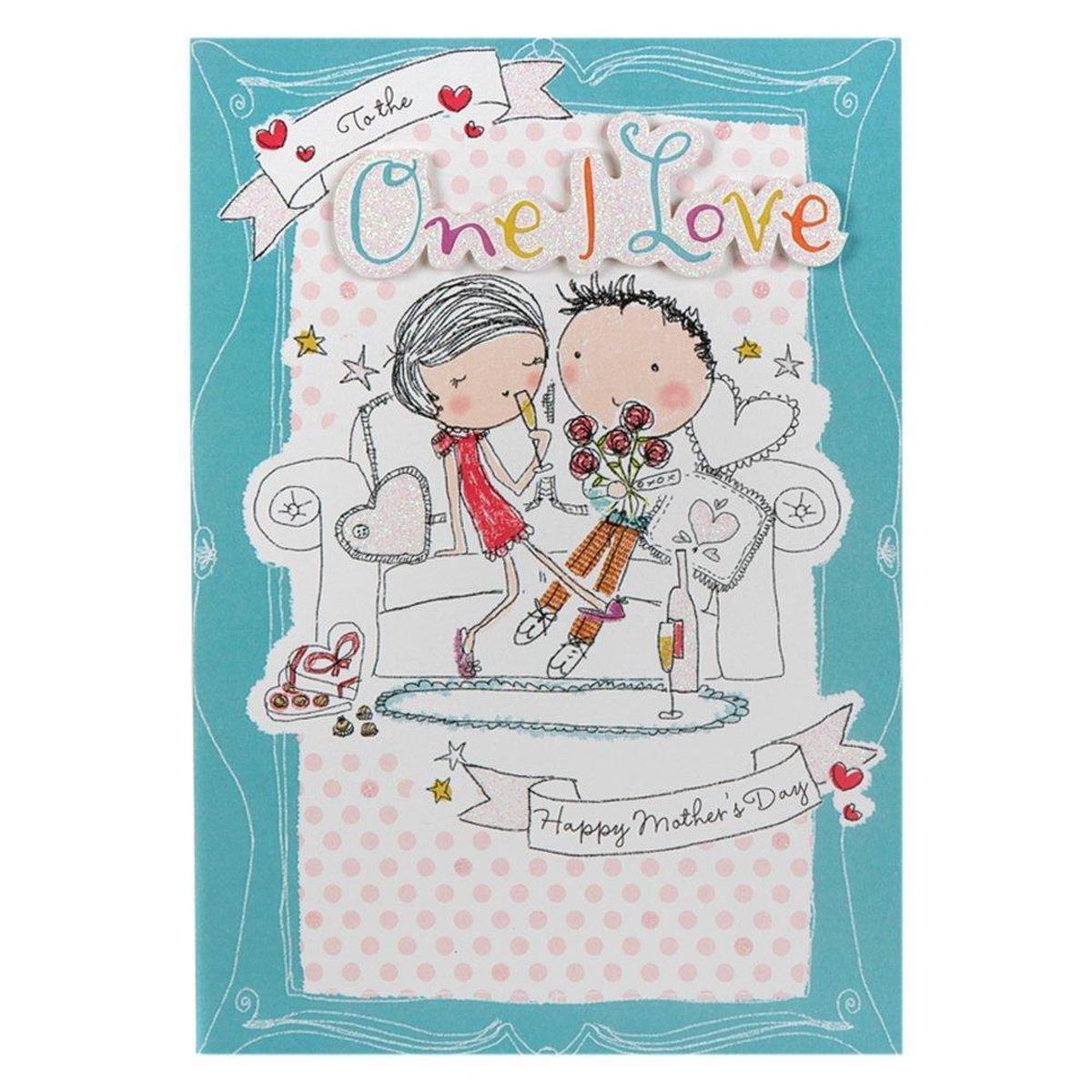 'One I Love Contemporary 3D Illustrated' Mother's Day Card