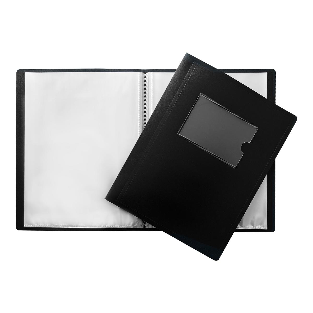 100 x A5 Black Flexible Cover 10 Pocket Display Book