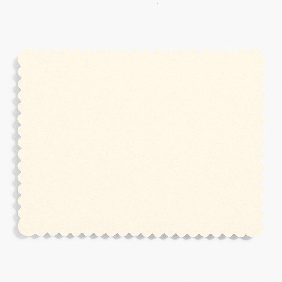 Luxe White A2 Scallop Note Cards